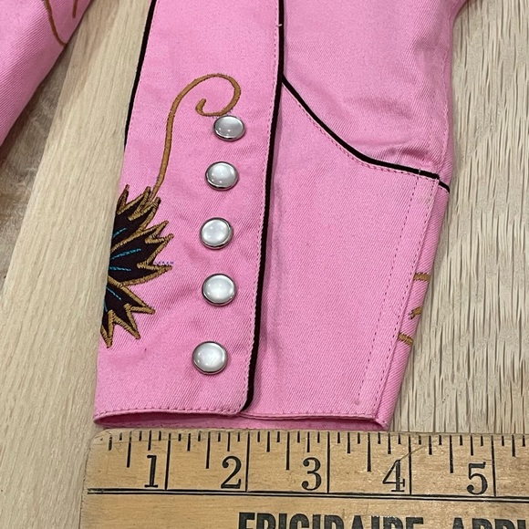 Modern Vintage Rockmount Pink Western Shirt Women’s Small, Pearl-Snap Style 7753 - Picture 7 of 10
